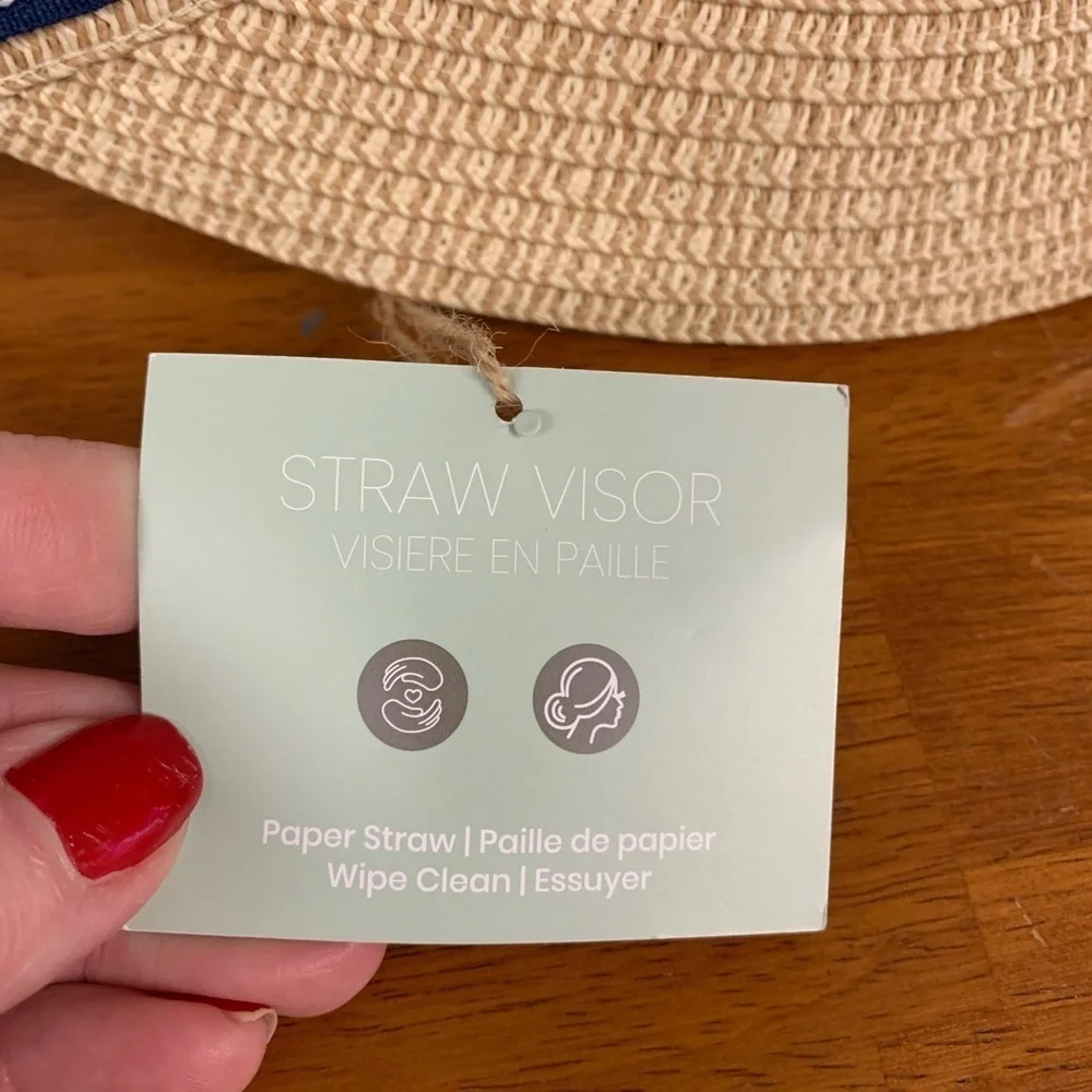 Sea and Grass lightweight straw visor one size foldable packable! NEW